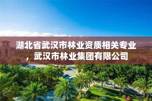 湖北省武汉市林业资质相关专业，武汉市林业集团有限公司