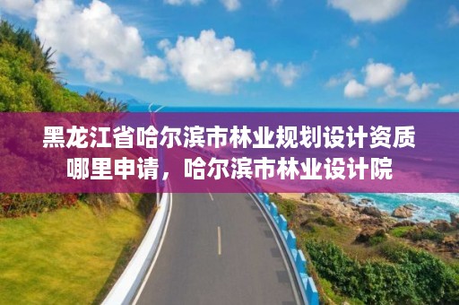 黑龙江省哈尔滨市林业规划设计资质哪里申请，哈尔滨市林业设计院