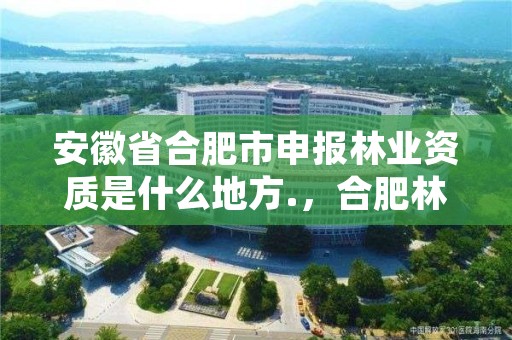 安徽省合肥市申报林业资质是什么地方.，合肥林业局举报电话是多少