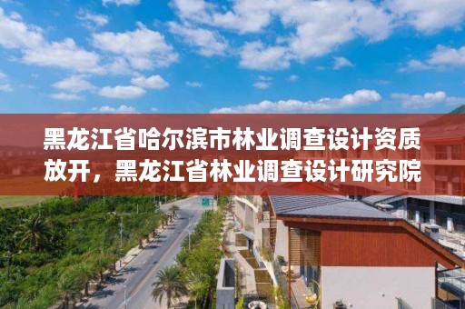 黑龙江省哈尔滨市林业调查设计资质放开，黑龙江省林业调查设计研究院