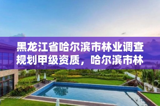 黑龙江省哈尔滨市林业调查规划甲级资质，哈尔滨市林业设计院