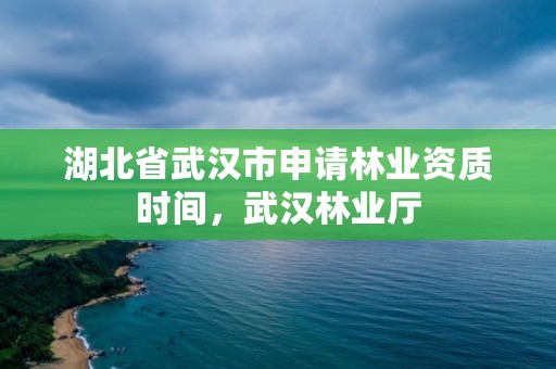 湖北省武汉市申请林业资质时间，武汉林业厅