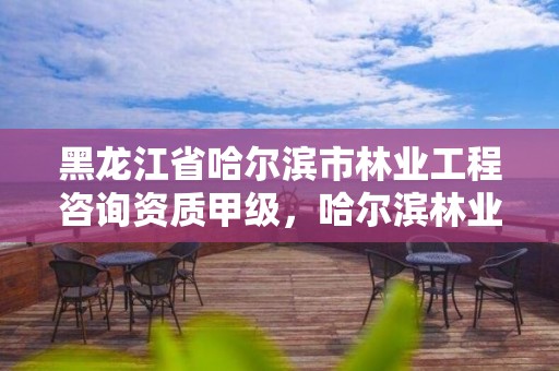 黑龙江省哈尔滨市林业工程咨询资质甲级，哈尔滨林业勘察设计院