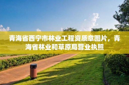 青海省西宁市林业工程资质章图片，青海省林业和草原局营业执照