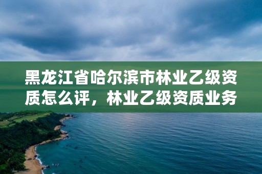 黑龙江省哈尔滨市林业乙级资质怎么评，林业乙级资质业务范围