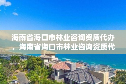 海南省海口市林业咨询资质代办，海南省海口市林业咨询资质代办公司电话