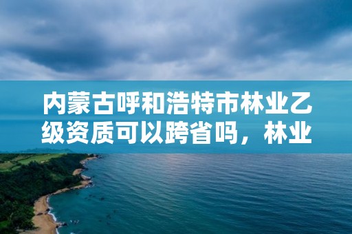 内蒙古呼和浩特市林业乙级资质可以跨省吗，林业调查乙级资质证书