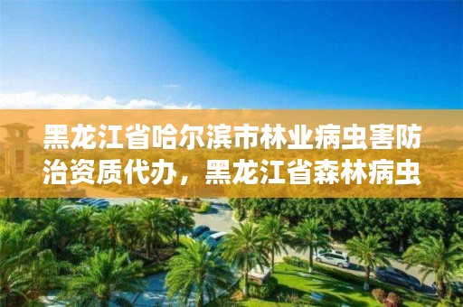 黑龙江省哈尔滨市林业病虫害防治资质代办，黑龙江省森林病虫害防治检疫站