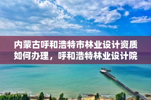 内蒙古呼和浩特市林业设计资质如何办理，呼和浩特林业设计院