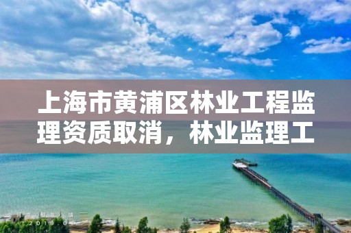 上海市黄浦区林业工程监理资质取消，林业监理工程师证