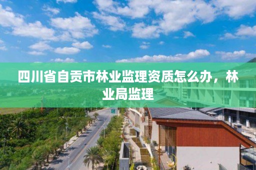 四川省自贡市林业监理资质怎么办，林业局监理