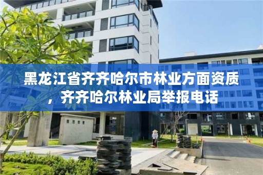 黑龙江省齐齐哈尔市林业方面资质，齐齐哈尔林业局举报电话