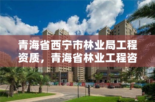 青海省西宁市林业局工程资质，青海省林业工程咨询中心是什么性质的单位