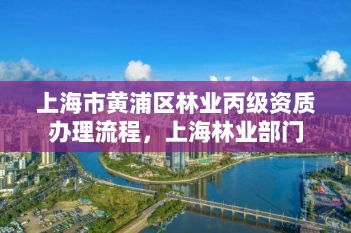 上海市黄浦区林业丙级资质办理流程，上海林业部门