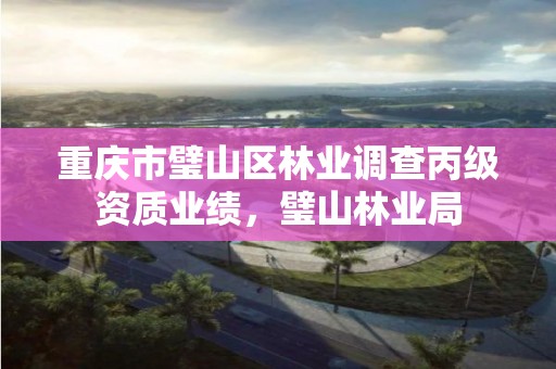 重庆市璧山区林业调查丙级资质业绩，璧山林业局