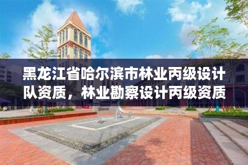 黑龙江省哈尔滨市林业丙级设计队资质，林业勘察设计丙级资质