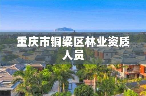 重庆市铜梁区林业资质人员