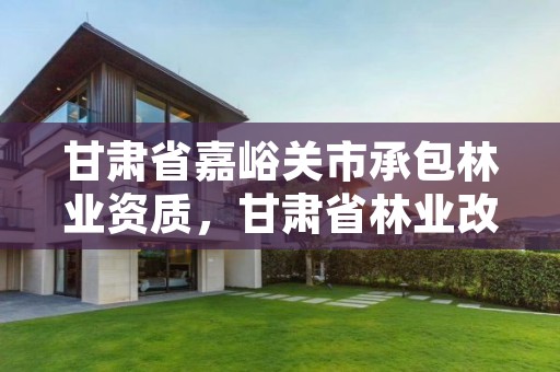 甘肃省嘉峪关市承包林业资质，甘肃省林业改革发展资金管理办法实施细则