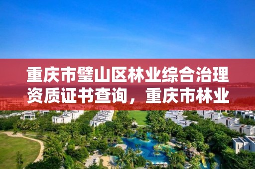 重庆市璧山区林业综合治理资质证书查询，重庆市林业执法与森林防火综合保障基地项目