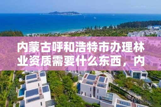 内蒙古呼和浩特市办理林业资质需要什么东西，内蒙古呼和浩特市办理林业资质需要什么东西和手续