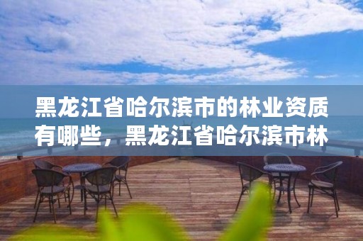 黑龙江省哈尔滨市的林业资质有哪些，黑龙江省哈尔滨市林业局官网