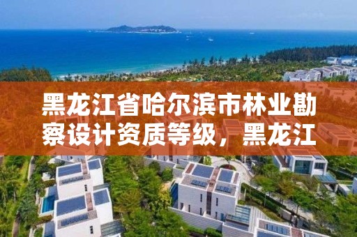 黑龙江省哈尔滨市林业勘察设计资质等级，黑龙江省林业勘察设计研究院