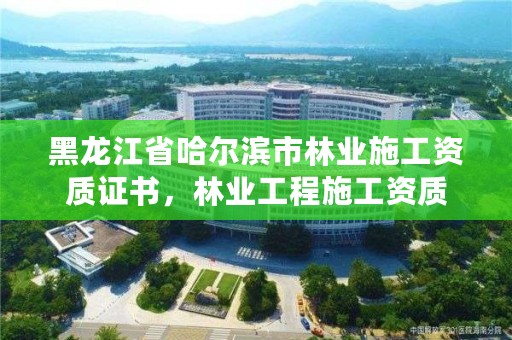 黑龙江省哈尔滨市林业施工资质证书，林业工程施工资质