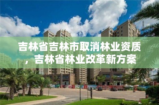 吉林省吉林市取消林业资质，吉林省林业改革新方案