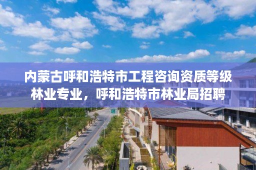 内蒙古呼和浩特市工程咨询资质等级林业专业，呼和浩特市林业局招聘