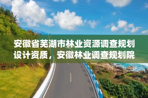 安徽省芜湖市林业资源调查规划设计资质，安徽林业调查规划院