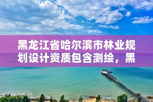 黑龙江省哈尔滨市林业规划设计资质包含测绘，黑龙江省林业设计研究院资质