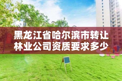 黑龙江省哈尔滨市转让林业公司资质要求多少，哈尔滨市林权流转活立木交易有限公司