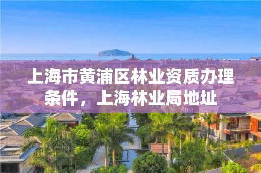 上海市黄浦区林业资质办理条件，上海林业局地址