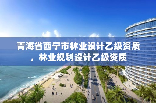 青海省西宁市林业设计乙级资质，林业规划设计乙级资质