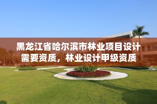 黑龙江省哈尔滨市林业项目设计需要资质，林业设计甲级资质