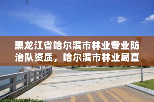 黑龙江省哈尔滨市林业专业防治队资质，哈尔滨市林业局直属林场