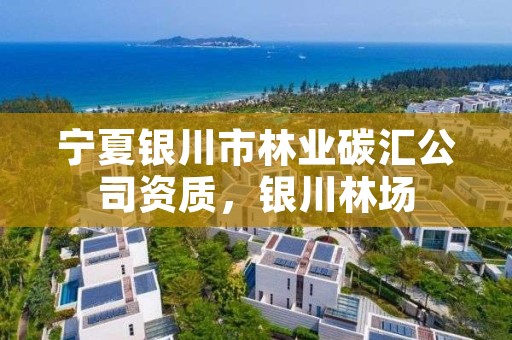 宁夏银川市林业碳汇公司资质，银川林场