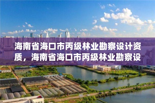 海南省海口市丙级林业勘察设计资质，海南省海口市丙级林业勘察设计资质查询