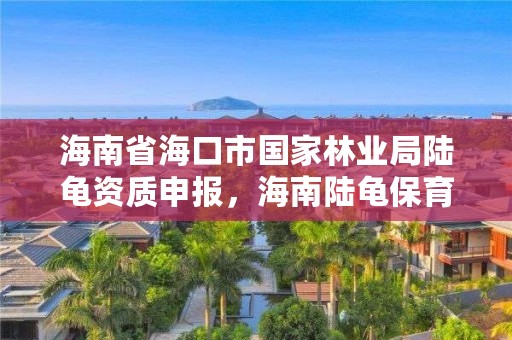 海南省海口市国家林业局陆龟资质申报，海南陆龟保育中心