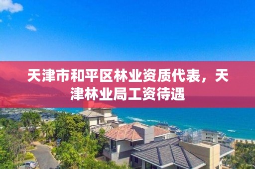 天津市和平区林业资质代表，天津林业局工资待遇