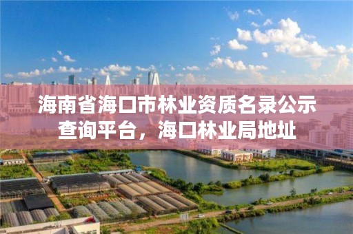 海南省海口市林业资质名录公示查询平台，海口林业局地址