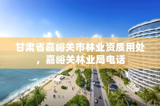 甘肃省嘉峪关市林业资质用处，嘉峪关林业局电话