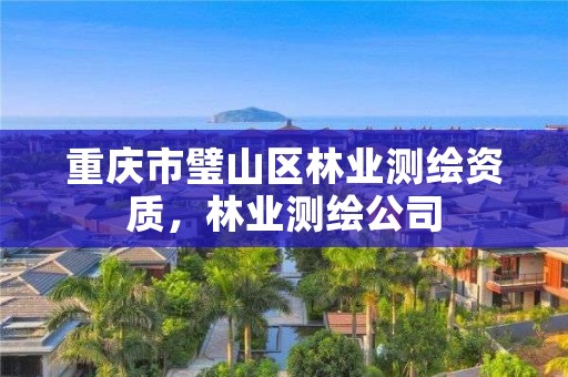 重庆市璧山区林业测绘资质，林业测绘公司