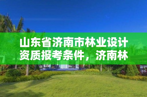 山东省济南市林业设计资质报考条件，济南林李设计院