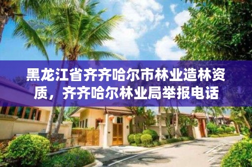 黑龙江省齐齐哈尔市林业造林资质，齐齐哈尔林业局举报电话