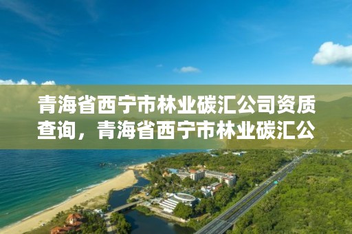 青海省西宁市林业碳汇公司资质查询，青海省西宁市林业碳汇公司资质查询官网