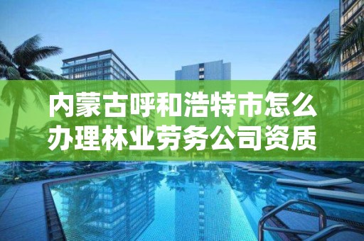 内蒙古呼和浩特市怎么办理林业劳务公司资质，呼和浩特绿化招聘信息