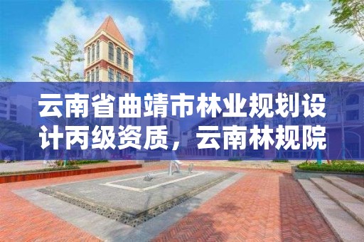 云南省曲靖市林业规划设计丙级资质，云南林规院