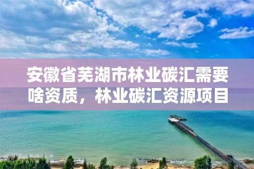 安徽省芜湖市林业碳汇需要啥资质，林业碳汇资源项目开发的公司