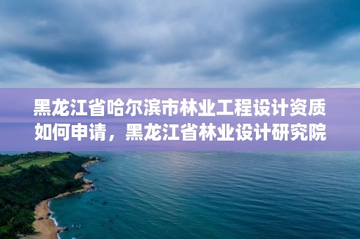 黑龙江省哈尔滨市林业工程设计资质如何申请，黑龙江省林业设计研究院改制方案